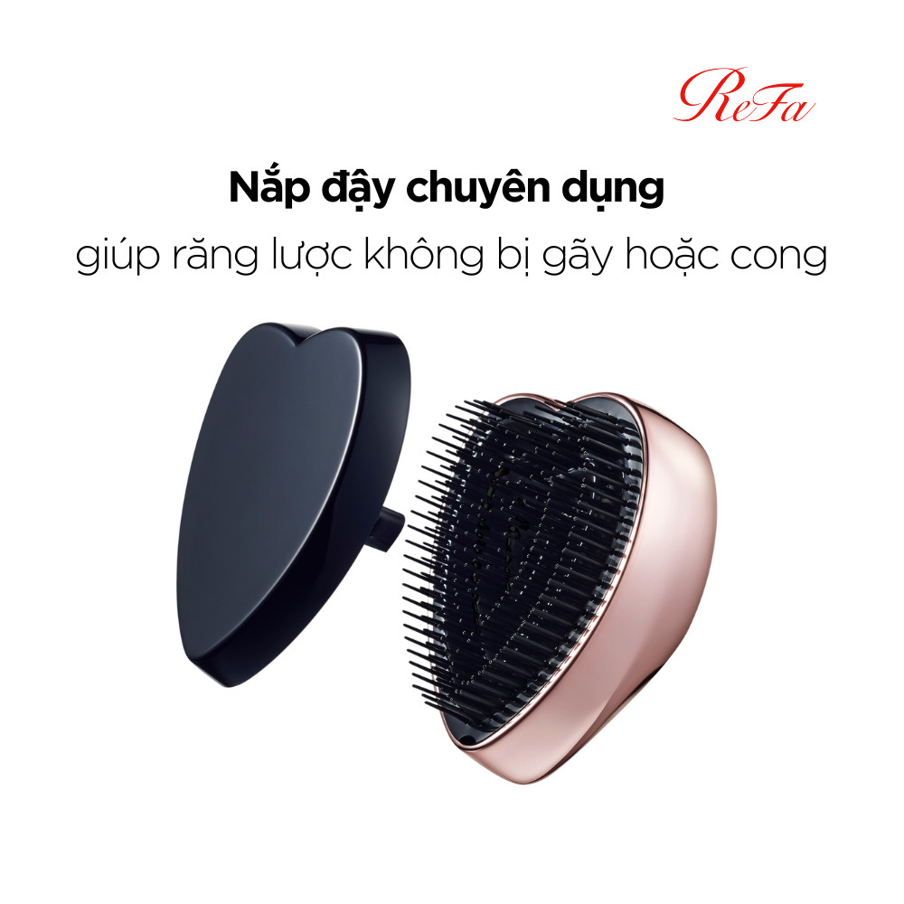 Lược gỡ rối tác động kép ReFa HEART BRUSH phiên bản màu