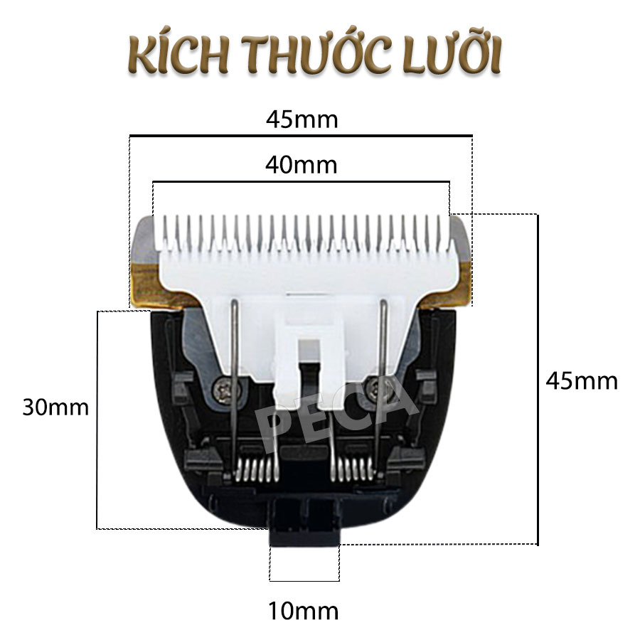 Bộ lưỡi tông đơ cắt tóc thay thế cho các dòng tông đơ Kemei KM-27C và Kemei KM-1086