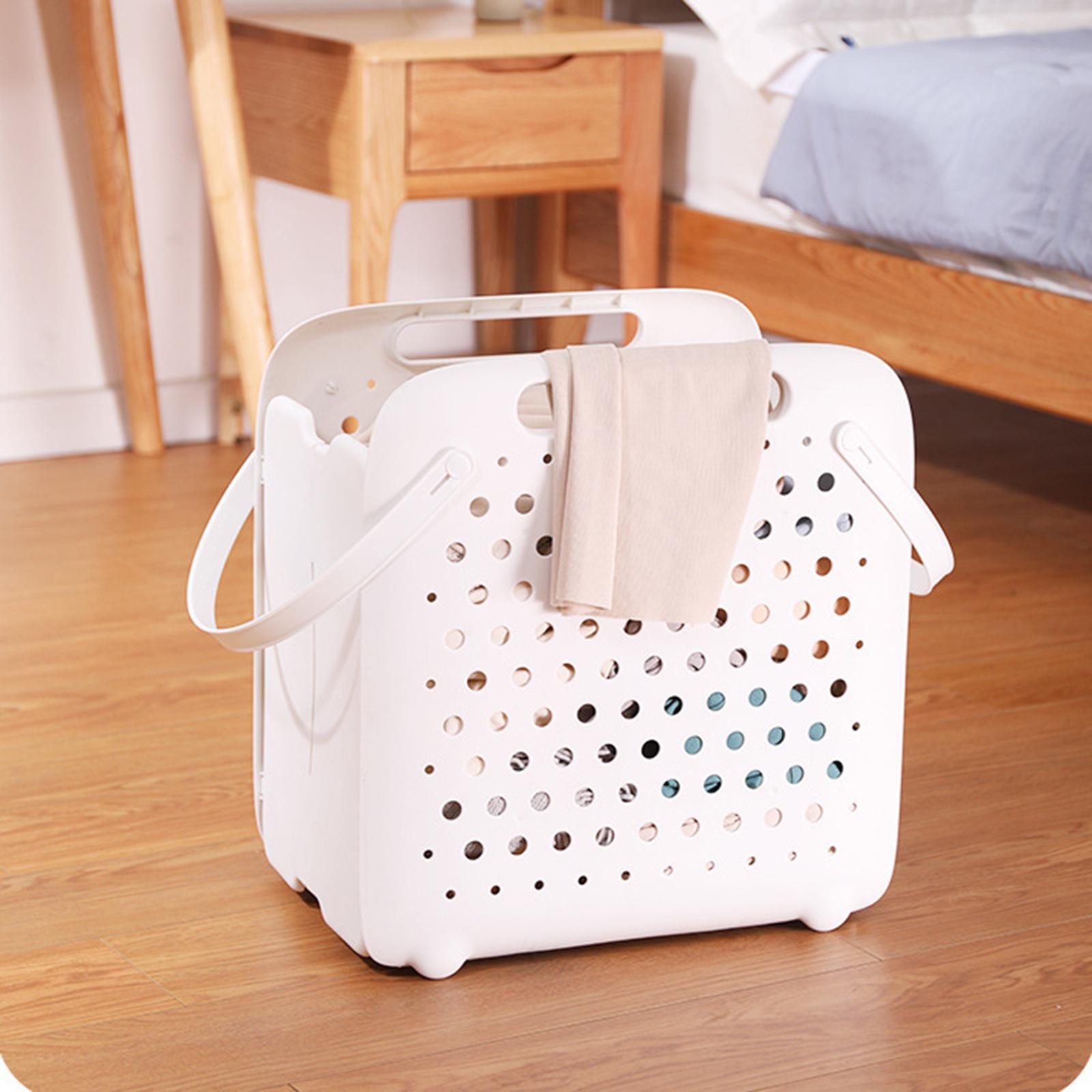 Portable Folding Dirty Clothes Storage Basket,Laundry Basket for Bathroom