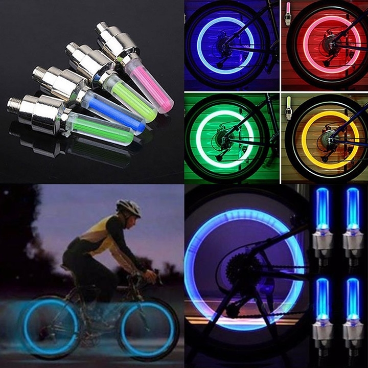 Đèn Led Neon Gắn Van Xe Máy, Ôtô, Xe Đạp Đa Màu Sắc Tuyệt Đẹp, Chuyển Động Là Đèn Sáng Vào Ban Đêm