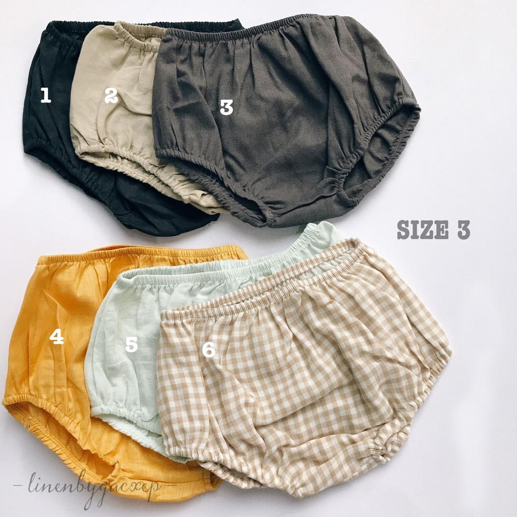 Combo 3 Quần Chip Linen cho bé