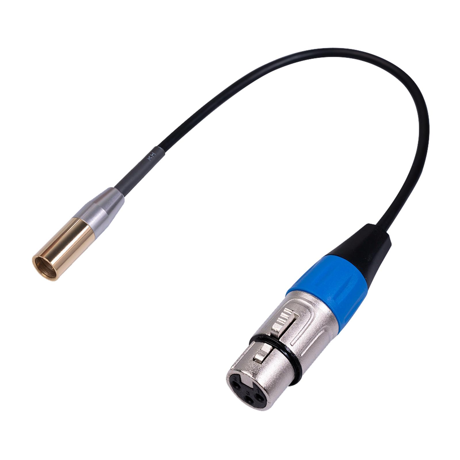 Mini XLR Male to XLR Female Adapter Cable, 3-pin Mini XLR Male to XLR Female Adapter Cable, for BMPCC 4K Camera Video Assist 4K Sharp 8K