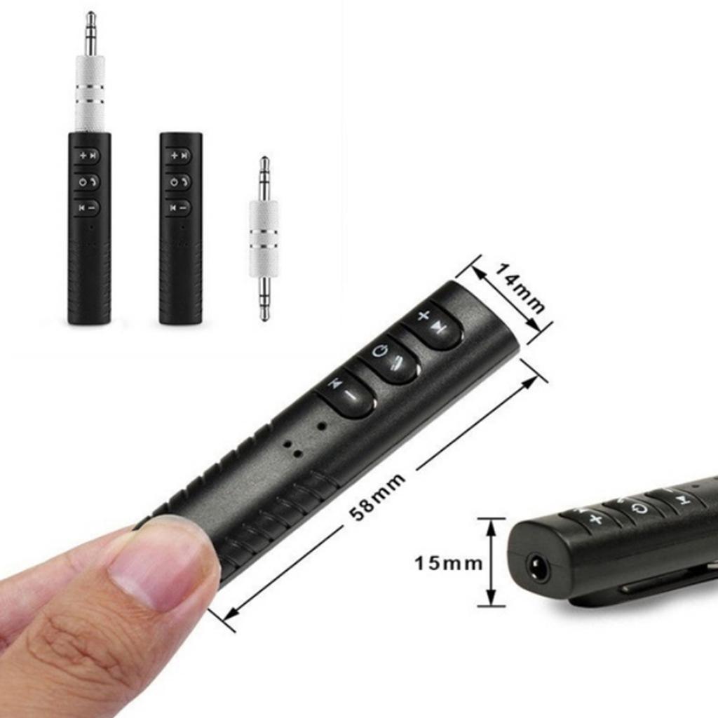 2x Mini Wireless Bluetooth v5.0 Receiver 3.5mm Jack Car AUX Audio Adapter
