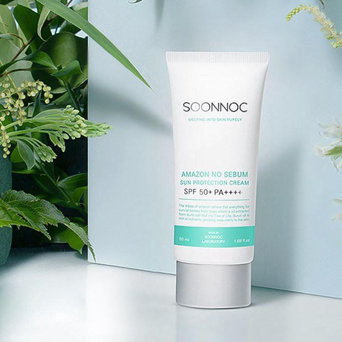 Kem Chống Nắng Không Gây Kích Ứng Soonnoc Amazon No Sebum Sun Protection Cream