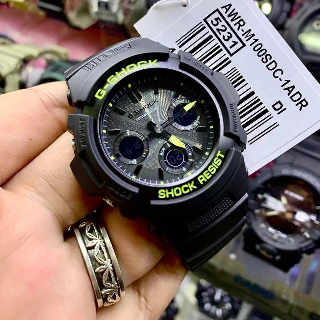 Đồng Hồ Nam Dây Nhựa Casio G-Shock AWR-M100SDC-1ADR Năng Lượng Mặt Trời | AWR-M100SDC-1A