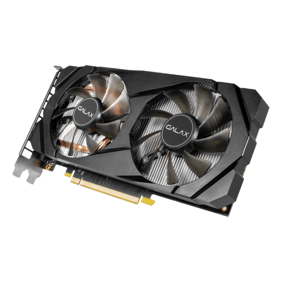 Card Màn Hình VGA Galax GeForce GTX 1660Ti 1 Click OC 6GB GDDR6 60IRL7DSY91C 192bit 2 Fan DP HDMI DVI D - Hàng Chính Hãng