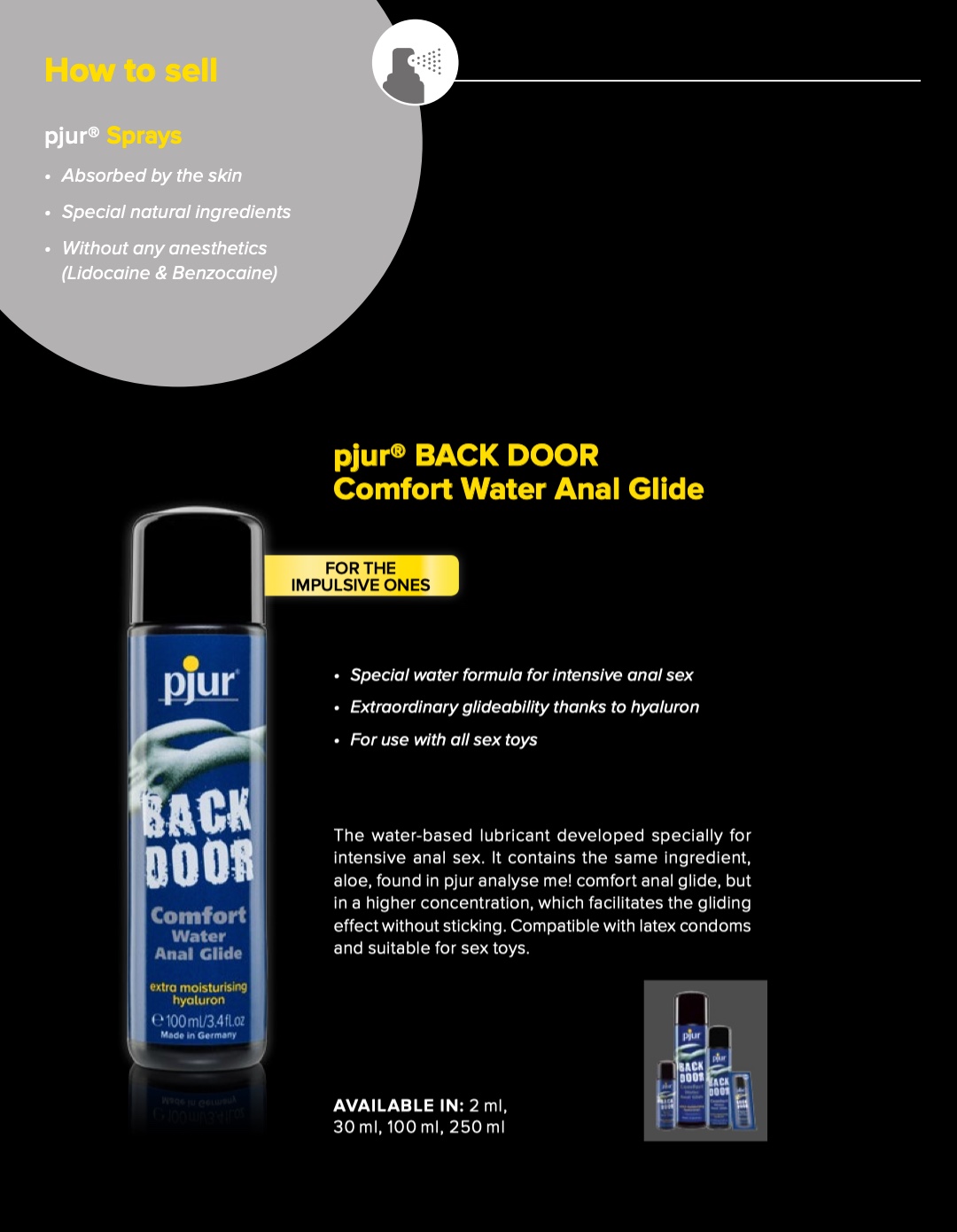 Gel bôi trơn cho quan hệ đường hậu Pjur Backdoor Moisturising Anal Glide 100ml cấp ẩm tốt làm dịu da an toàn