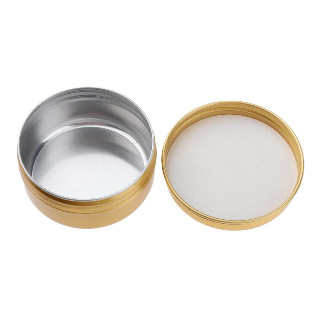 10x Empty Cosmetic Cream Lotion Jar Pot Aluminum Case Tins for Travel 100ml