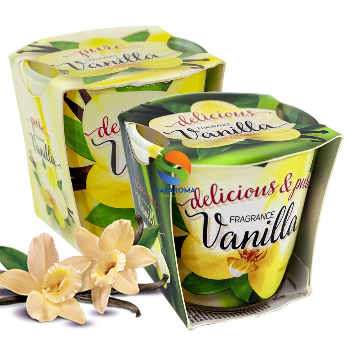 Combo 2 ly nến thơm tinh dầu Bartek Vanilla 100g - hương hoa vani, nến trang trí, thơm phòng, thư giãn, Hỗ trợ khử mùi