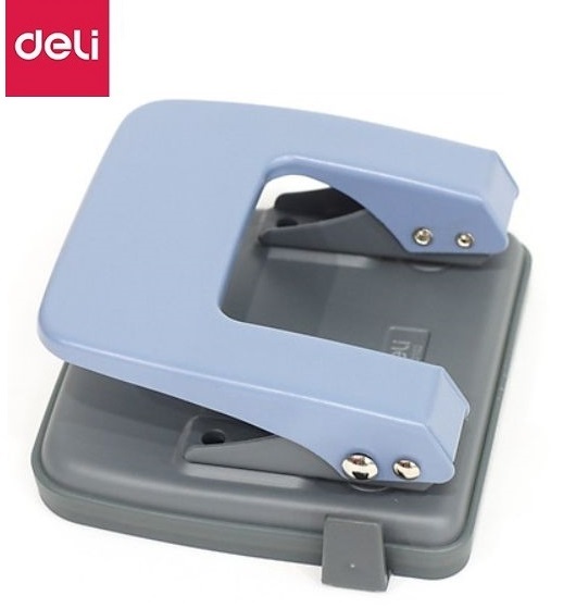 Máy đục lỗ 20 tờ Deli - E0102 màu xanh ghi