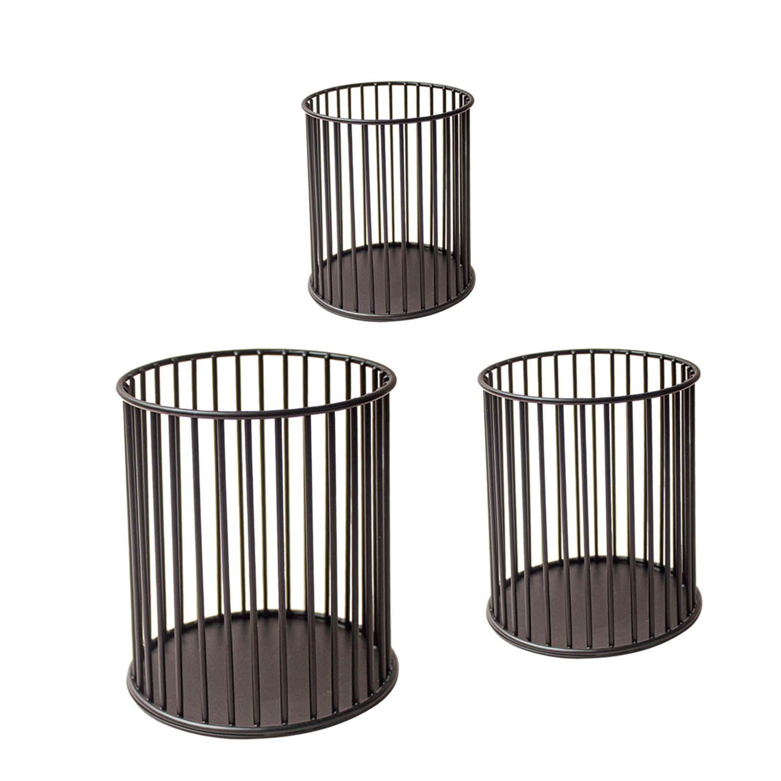 Decorative Candles Holder, Iron Wire Candlestick Holder, Pen Organizer Box Rustic Metal Tealight Candle Holder, for Desktop