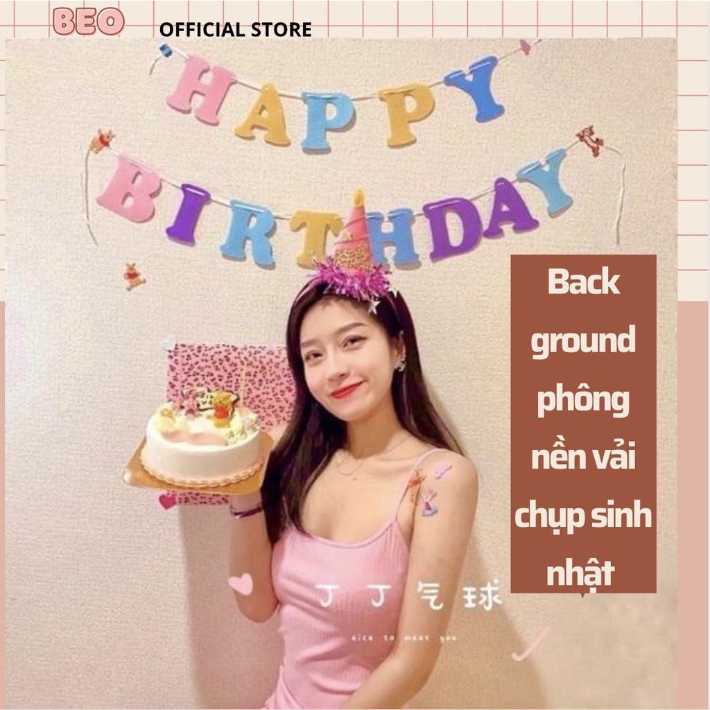 Vải Phông nền sinh nhật  chụp ảnh, phông nền vải trơn, background  Happy birthday lookbook và livetream, decor , rèm cửa