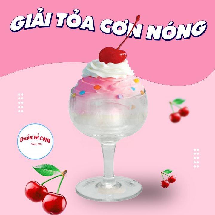 Ly, cốc đựng kem Việt Nhật 2 size nhựa trong cap cấp – Buôn rẻ 01401