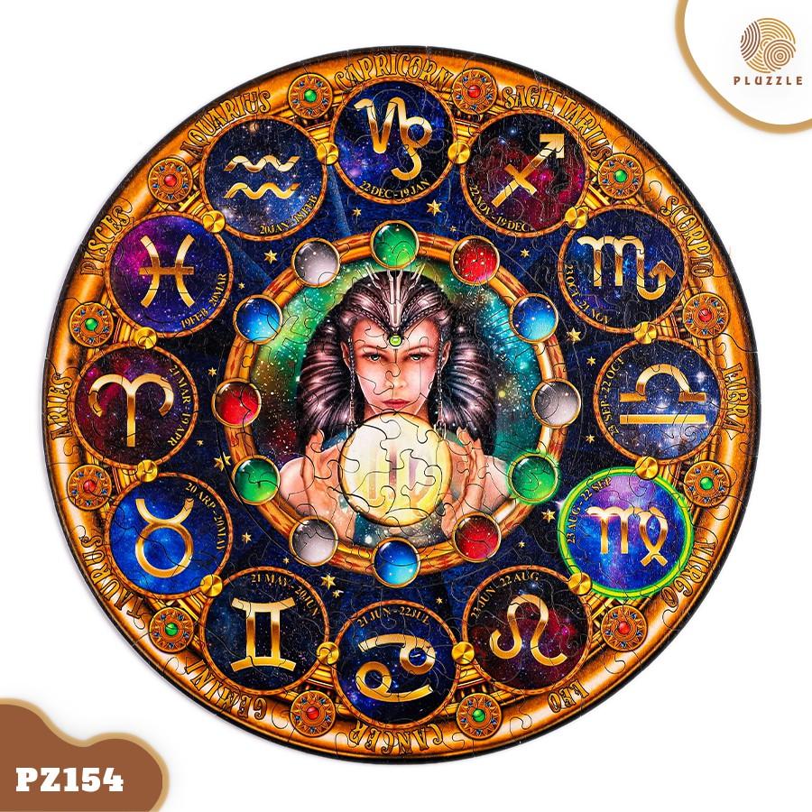 PLUZZLE Bộ xếp hình gỗ thông minh puzzle đồ chơi ghép hình 12 Cung Hoàng Đạo - Cung Xử Nữ – PZ154