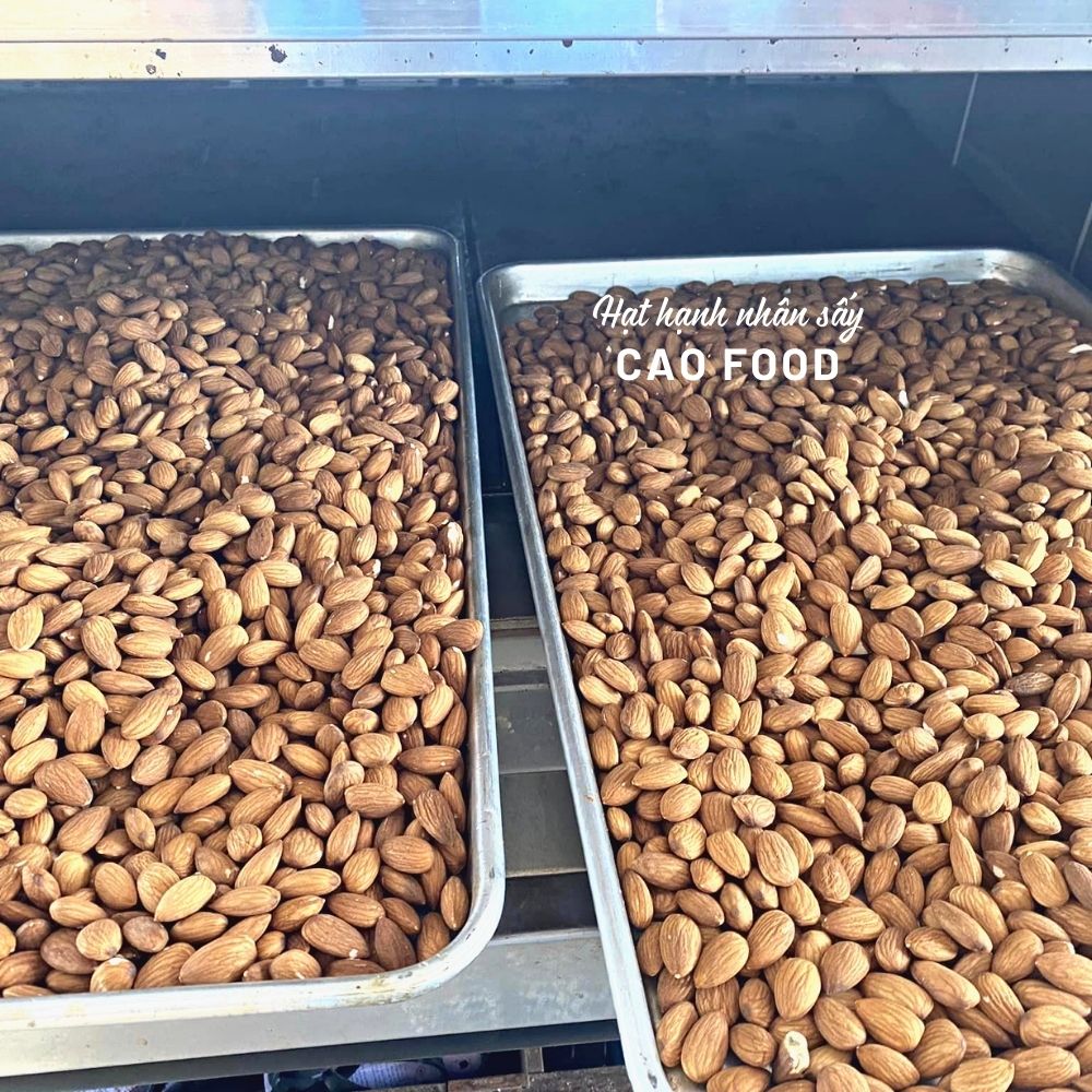 Hạt Hạnh Nhân Sấy nguyên vị CAO FOOD nhập khẩu Mỹ giòn ngon và dinh dưỡng