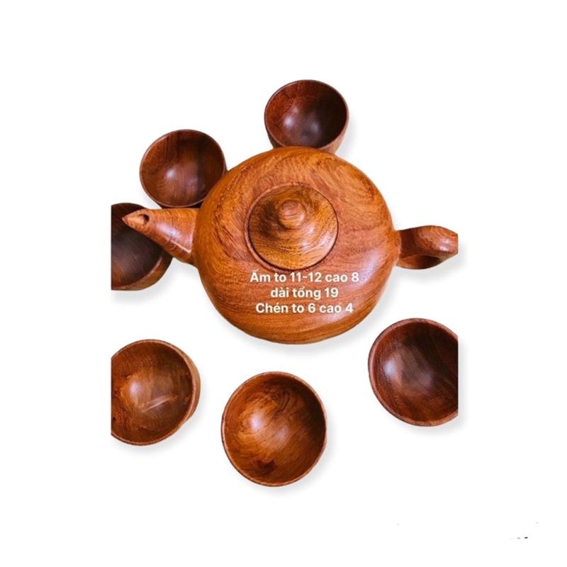 Bộ Ấm Chén Gỗ Hương Cao Cấp