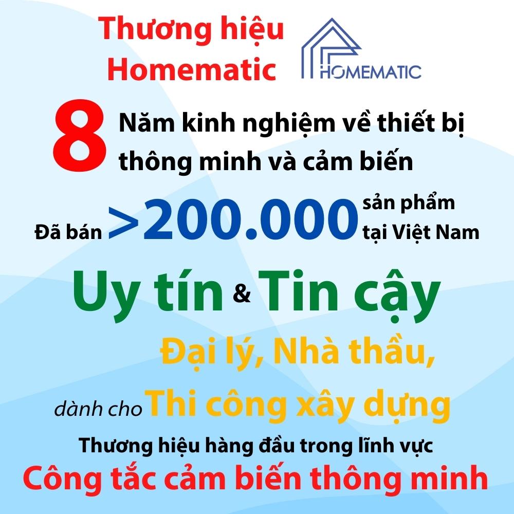 Công tắc cảm biến radar vi sóng âm trần công suất lớn Homematic M003