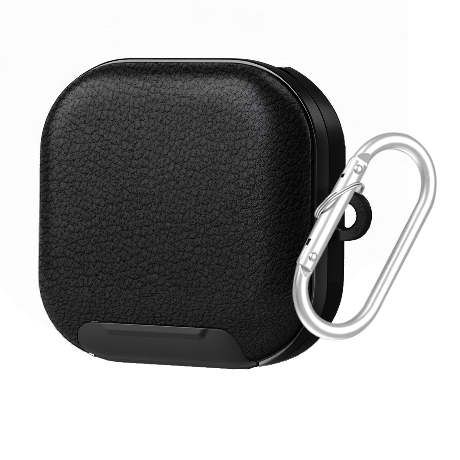 Ốp TPU Vân Da Sần Có Khóa Giá đỡ điện thoại cho Samsung Galaxy Buds 4 / Buds 4 Pro - Hàng Chính Hãng