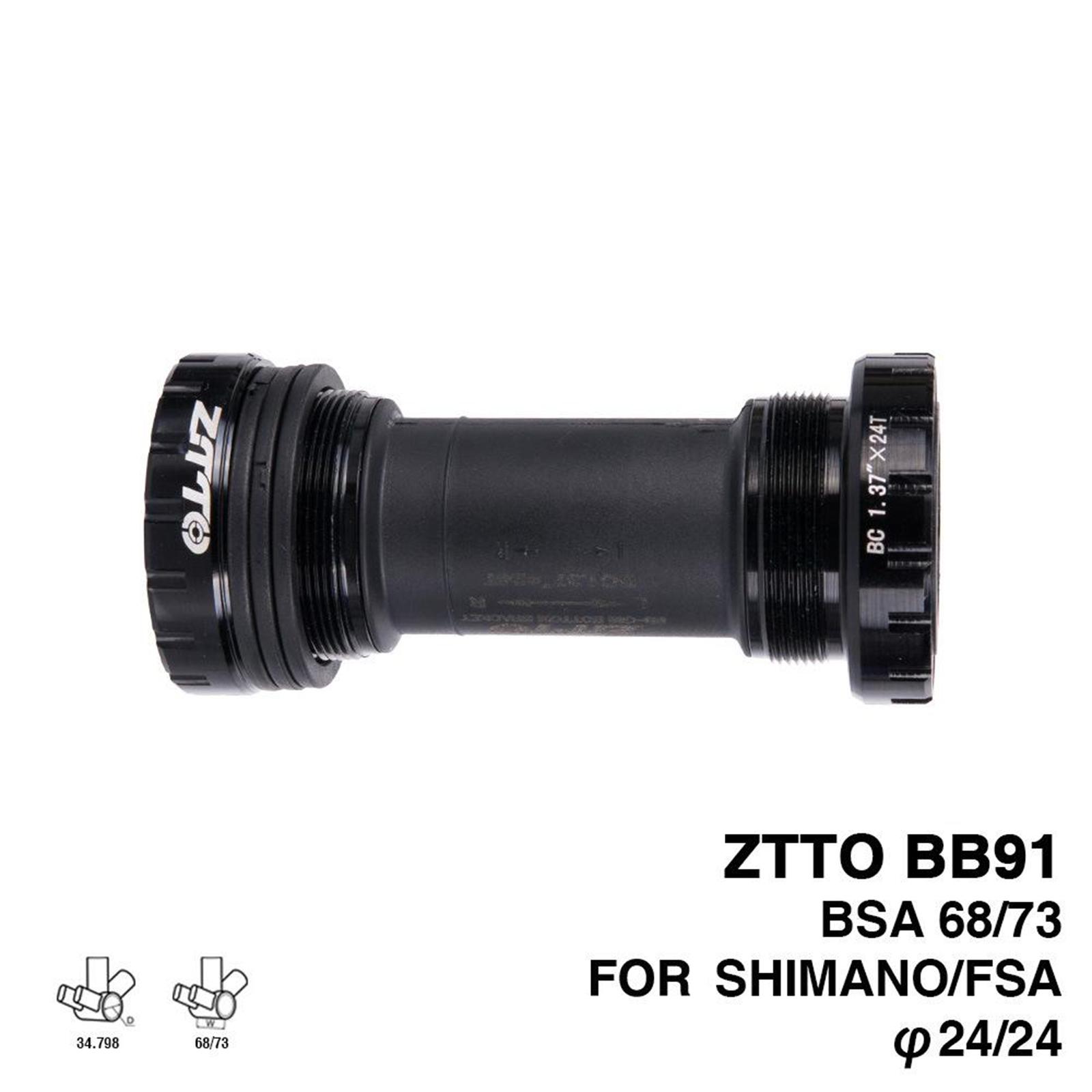 BB91 Bearing Bottom Bracket Screw Type 68/73 mm Bicycle Axis MTB Road Bike Bottom Bracket Waterproof CNC Aluminum Alloy BB
