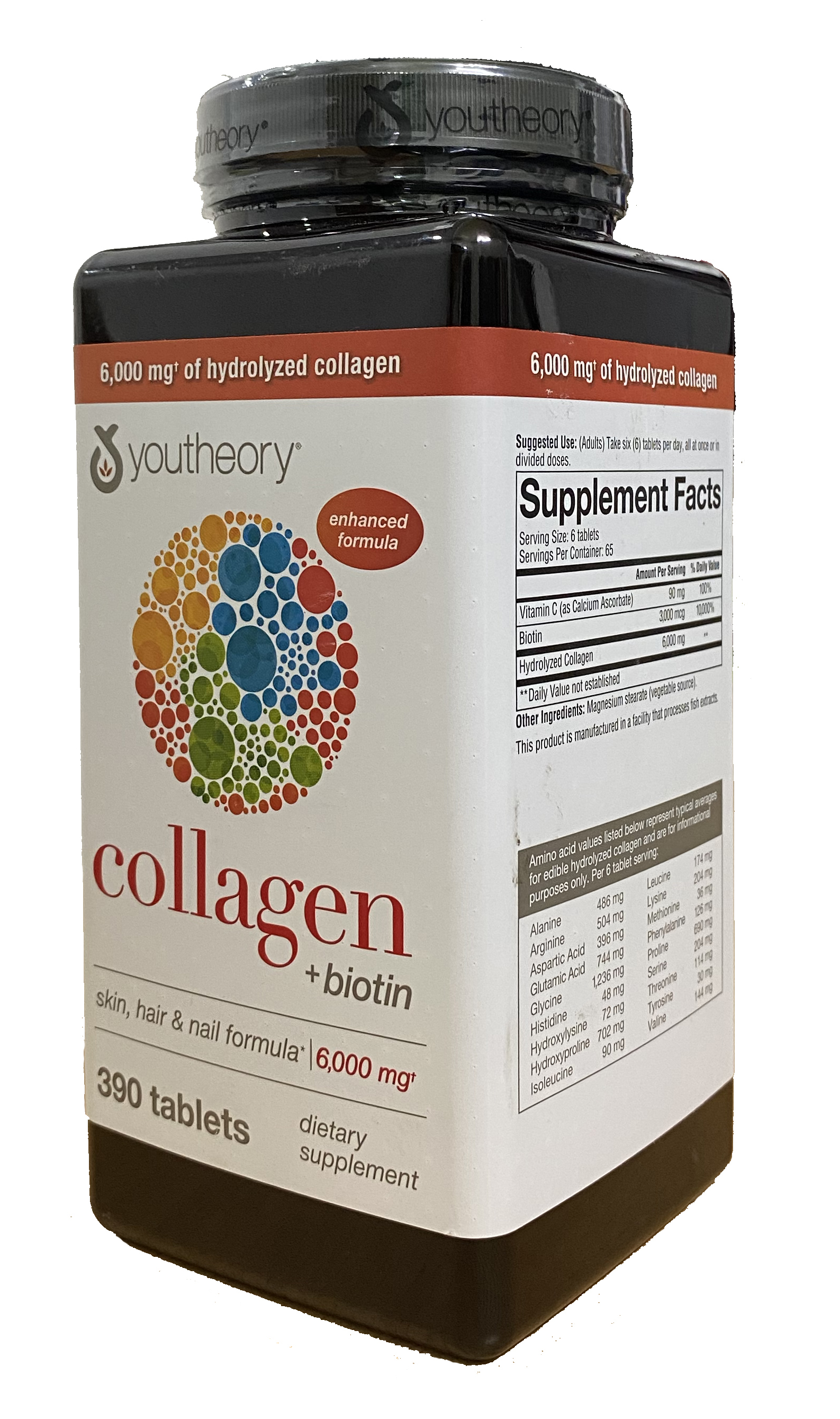 Collagen+Biotin Youtheory Mỹ (Collagen Type 1-2-3) - QuaTangMe Extaste