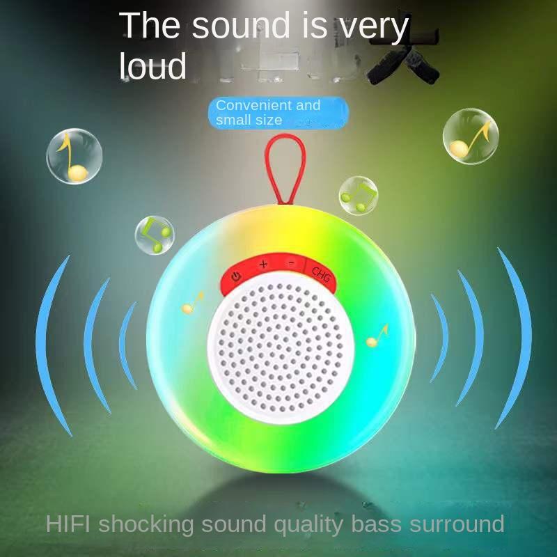 Màu sắc bể bơi ánh sáng ánh sáng di động loa bluetooth âm nhạc không thấm nước nổi HD âm thanh nổi không dây bồn tắm hồ bơi màu
