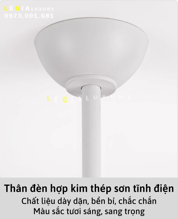 Quạt trần đèn trang trí hiện đại Lê Gia LGFAN744 | Quạt trần thiết kế phong cách sang trọng | Quạt trần chung cư giá rẻ {Hàng Chính Hãng}