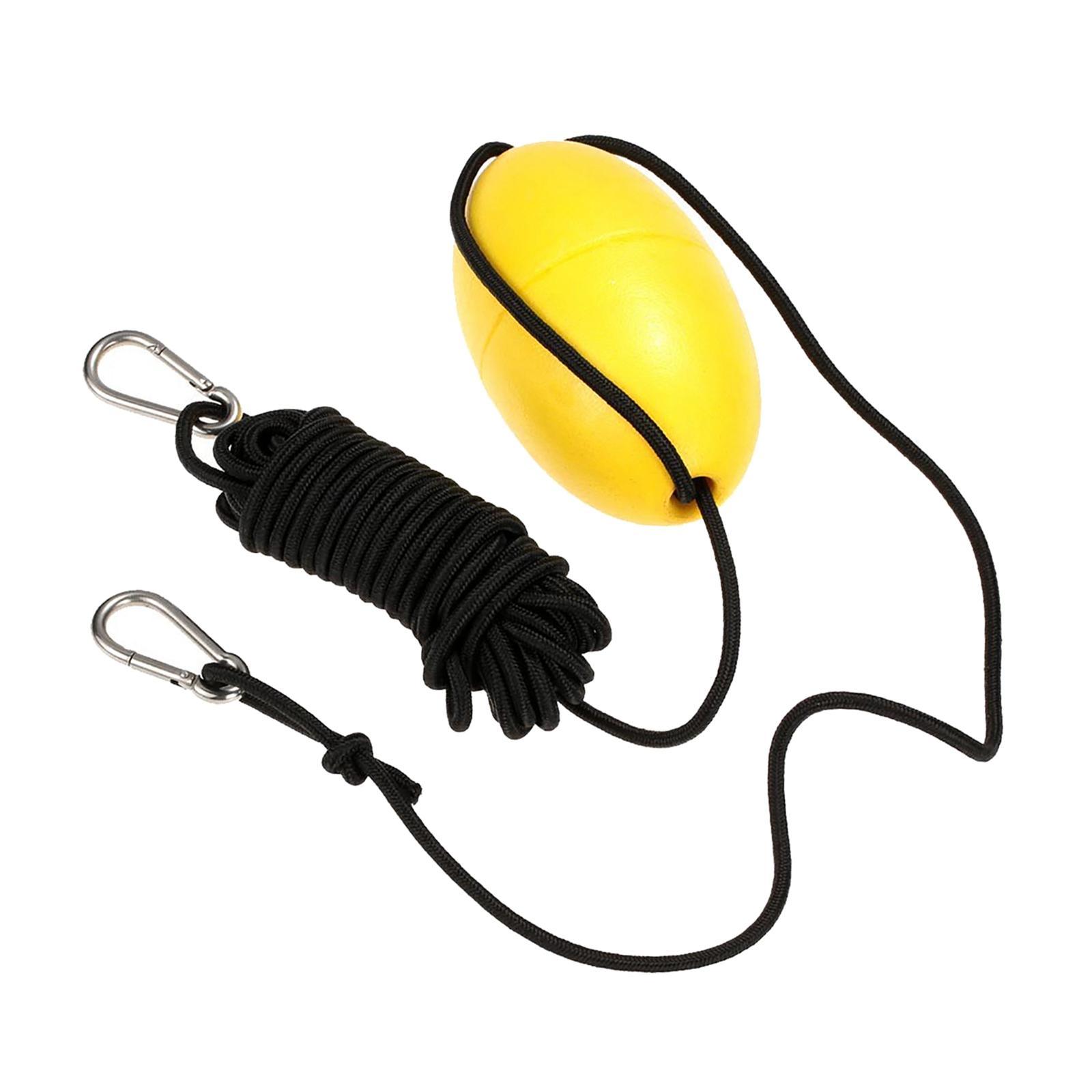 Anchor Rope W/ Anchor Buoy 9.1M Rope Length for Inflatable Boat Yellow