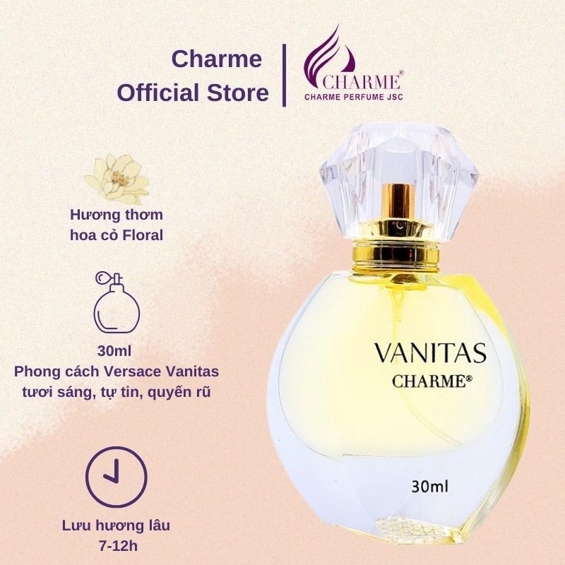 Nước hoa nữ lưu hương lâu, Charme Vanitas, phù hợp cho các bạn nữ trẻ trung, năng động cả ngày, 30ml