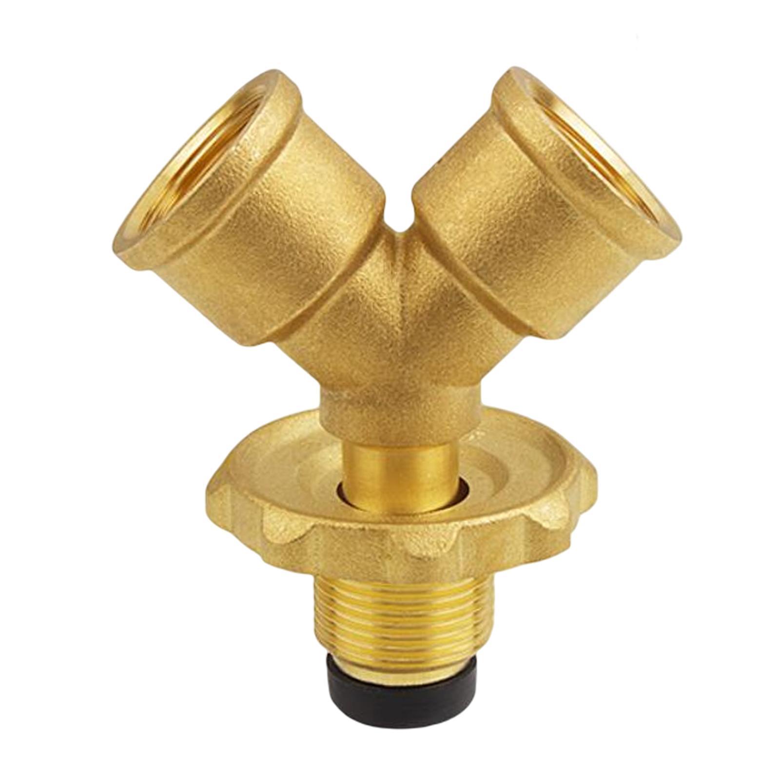 Tank Splitter Gas Adapter Quick Connect 1 in 2 Outlet for BBQ Heater