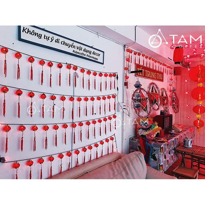Dây đèn lồng đèn đỏ trang trí tết số 04