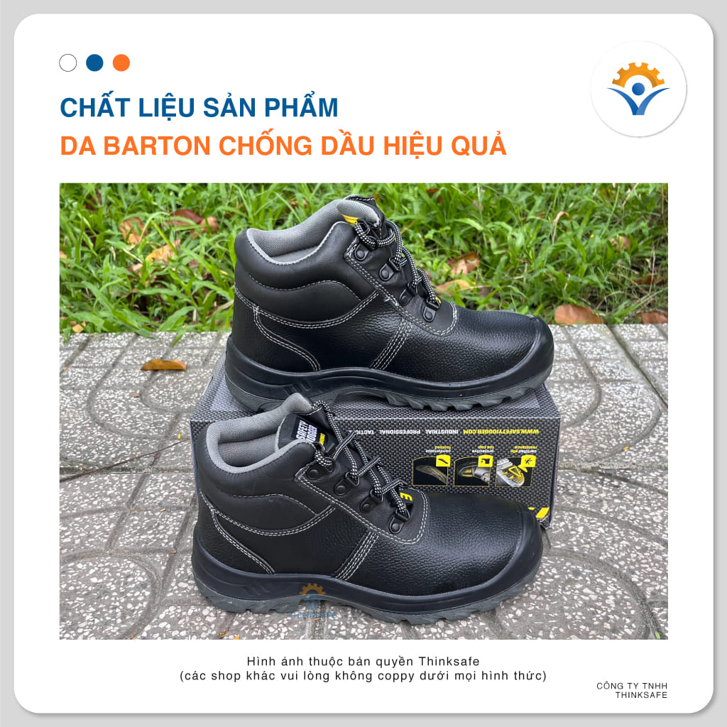 Giày bảo hộ lao động nam Safety Jogger Bestboy S3 cổ cao da bò phủ PU dùng trong nhà máy, công trường, xưởng sản xuất - Thinksafe