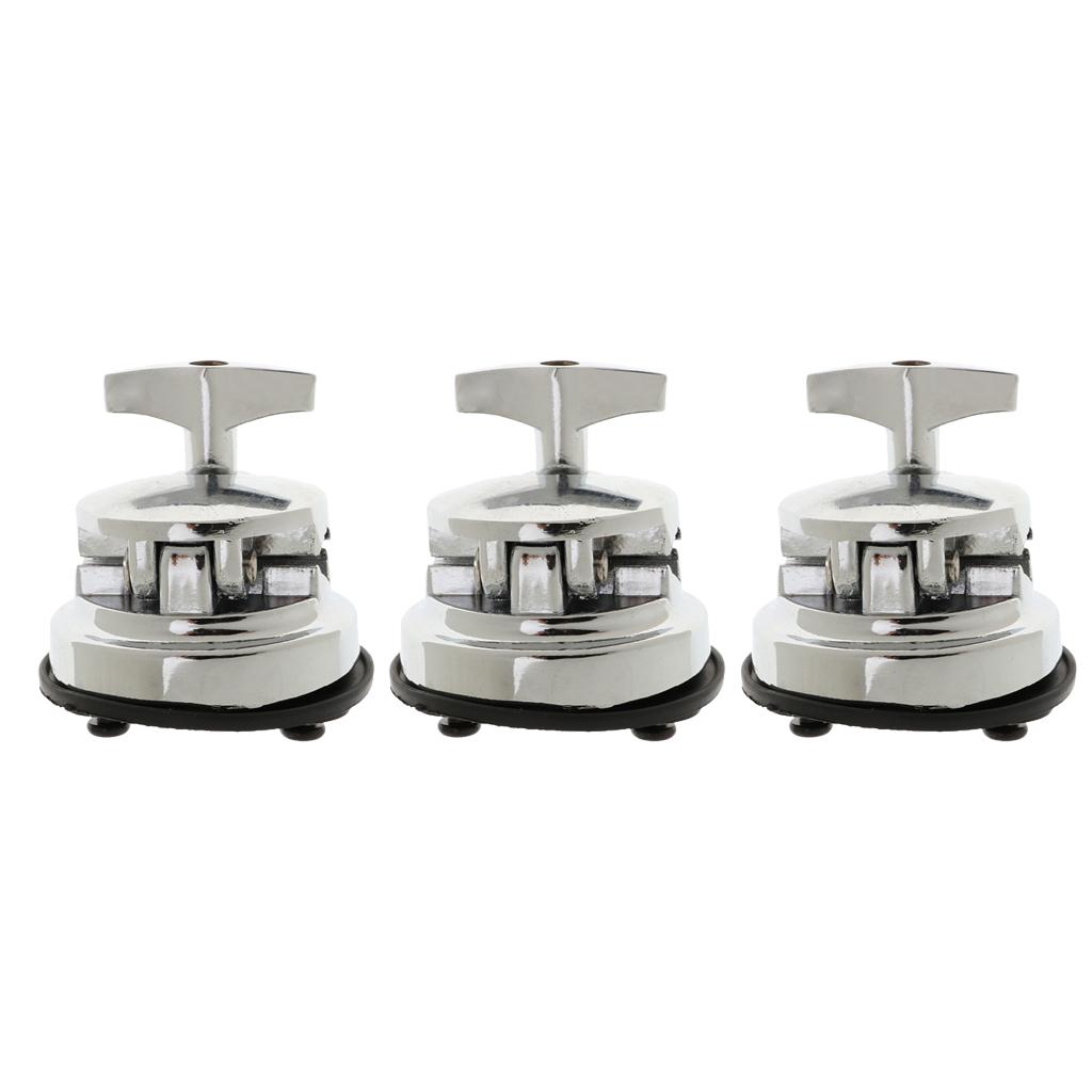 3 Pieces Drum Holder Base Plate Rack Clamp Tom Drum Mount Bracket