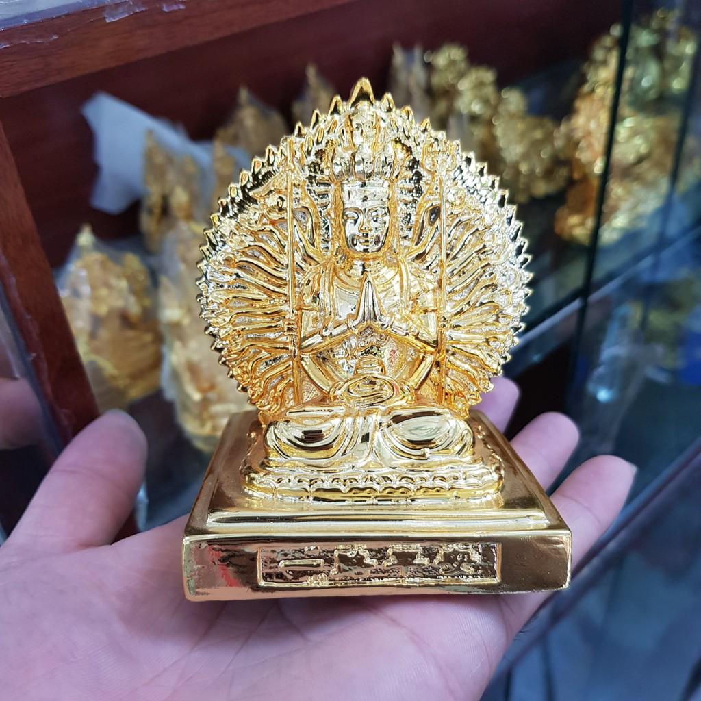 Tượng Thiên thủ thiên nhãn bằng đồng si vàng