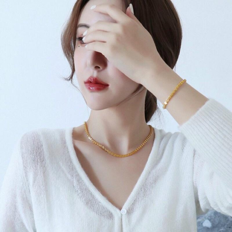 Dây chuyền lắc tay titan đuôi phụng không đen không gỉ