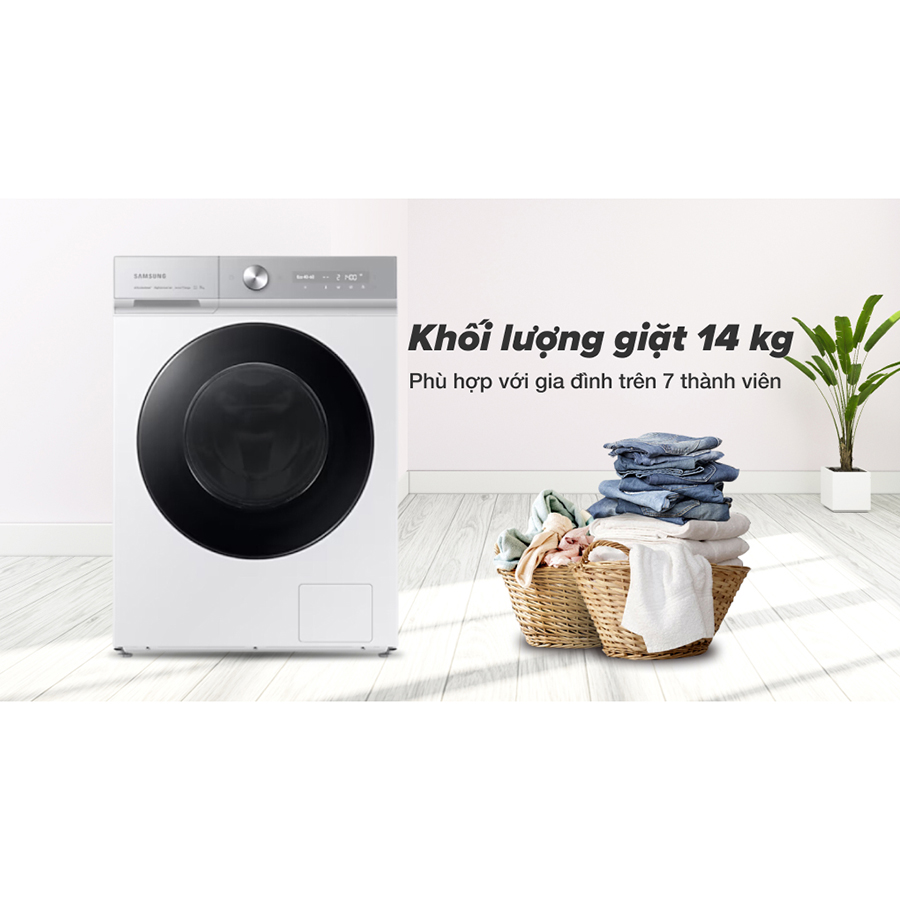 Máy giặt Samsung Inverter 14 kg WW14BB944DGHSV chỉ giao HN