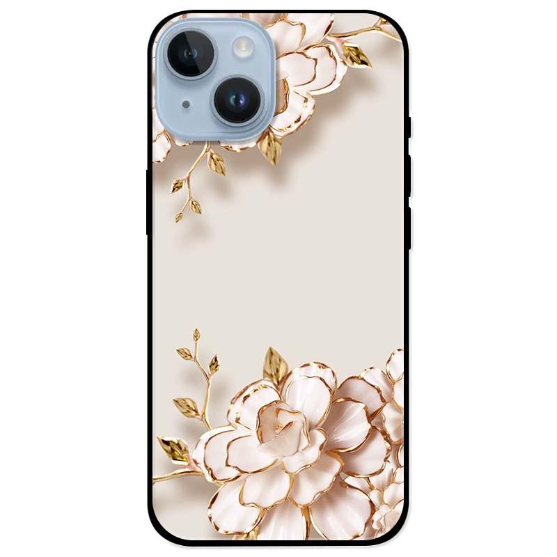 Ốp lưng dành cho Iphone 14 - Iphone 14 Plus - Iphone 14 Pro - Iphone 14 Pro Max - Tranh Hoa Nền Trắng