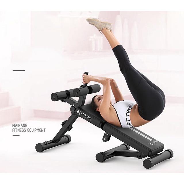 Ghế tập bụng tập cơ toàn thân có chốt gập - Máy tập cơ bụng đa năng phiên bản mới tập tại nhà gấp gọn