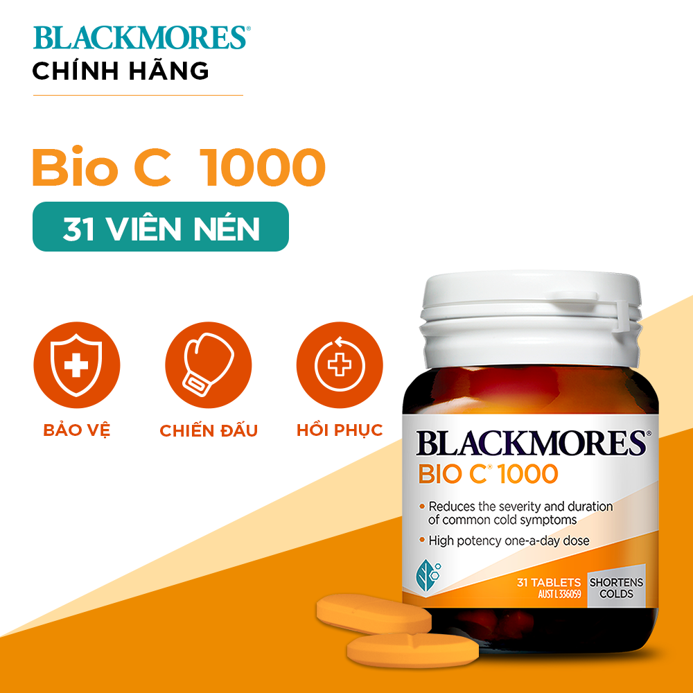 Viên Uống Bổ Sung Vitamin C Blackmores Bio C 1000mg Lọ 31 Viên