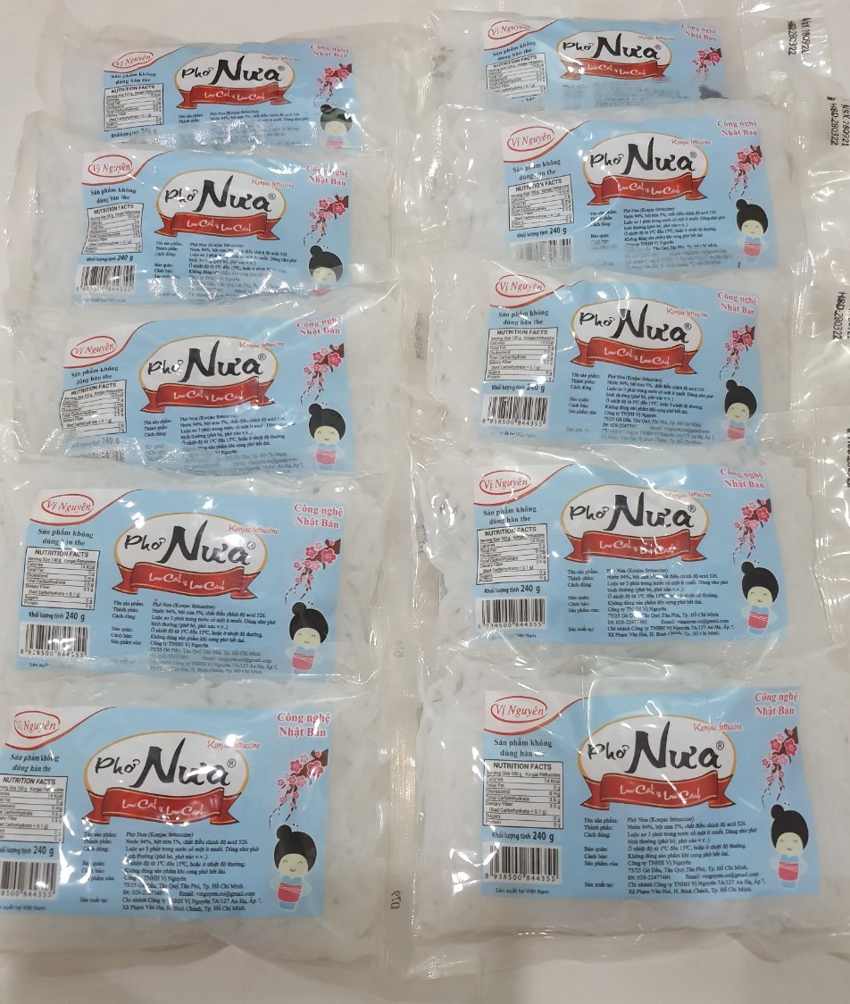 Combo 7 Gói Phở Nưa Vị Nguyên Das Keto 240g