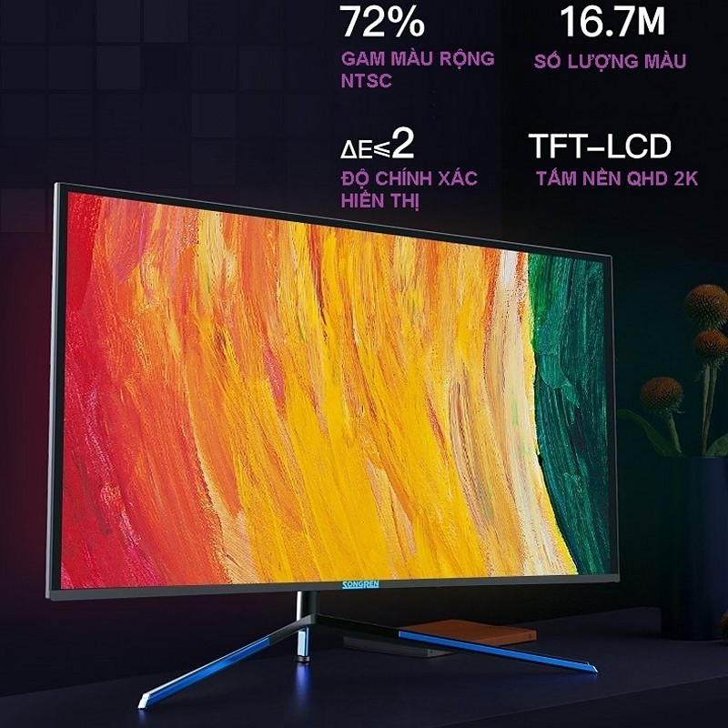 Màn Hình Máy Tính 24 inch QHD 2K (2560 x 1440) 75hz Songren - Hàng nhập khẩu