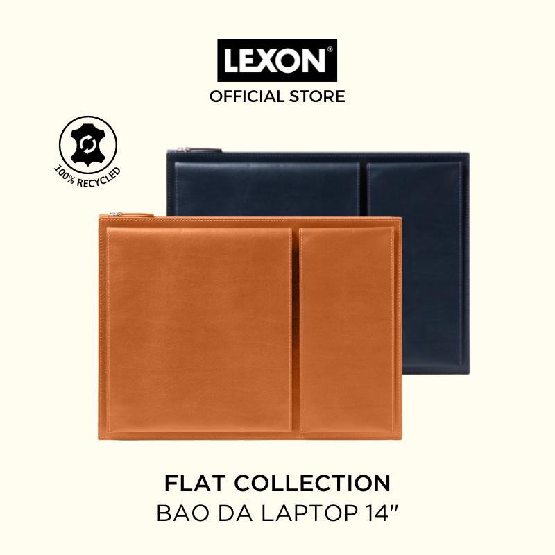 Bao da laptop LEXON size 14inch nhiều ngăn - FLAT LAPTOP BRIEF 14&quot; - Hàng chính hãng