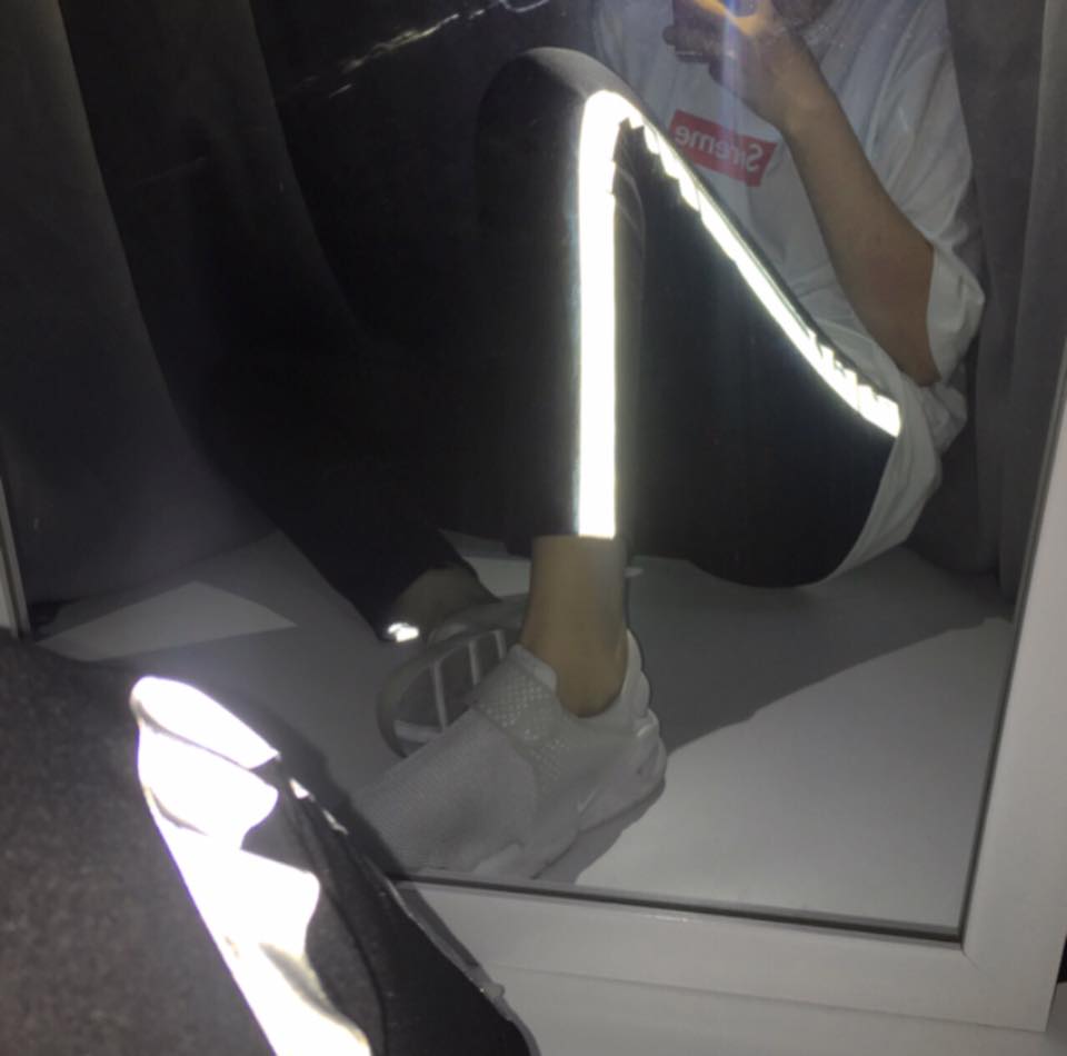 Quần Thể Thao Phối Sọc Phản Quang Cá Tính - Quần Phản Quang Unisex - MM - M