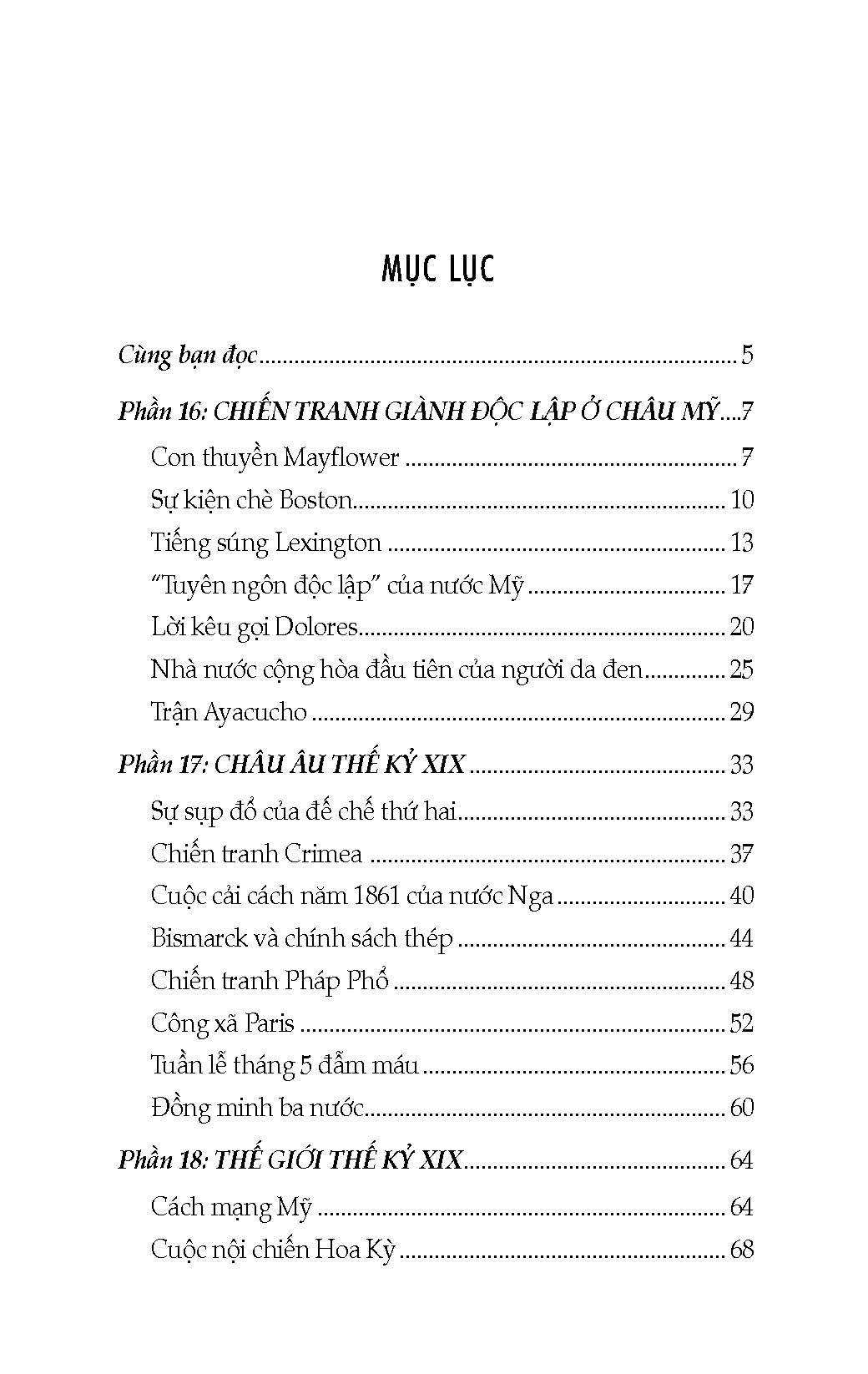 Bách Khoa Thư Lịch Sử Thế Giới, Quyển 3 - Thời Kỳ Hiện Đại