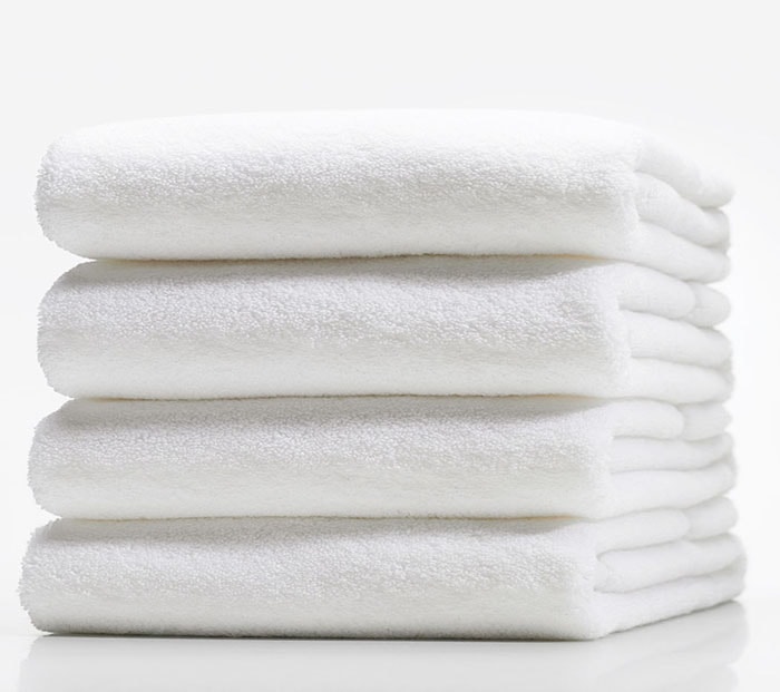 Combo 3 Khăn tắm trắng khách sạn 50x100cm - 250GR Cao Cấp Cotton 100%