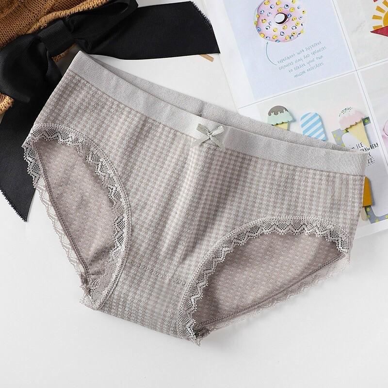 Quần Lót Thun Dệt Kim Hoạ Tiết Karo