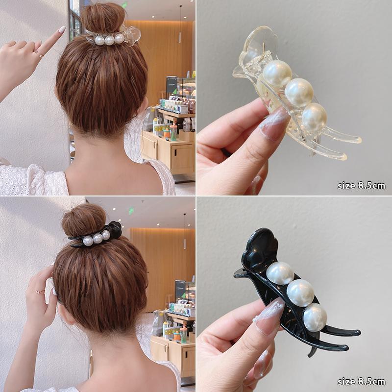 Kẹp Càng Cua Nhựa 3 Răng Lớn 8cm Phối Màu Cầu Vồng Phụ Kiện Tóc Nữ Xu Hướng Mới