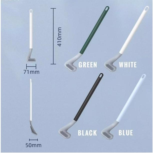 Chổi cọ toilet thông minh silicon cọ chà vệ sinh sạch mọi ngóc ngách bồn cầu, nhà tắm - Cây chà toilet, chà nhà tắm
