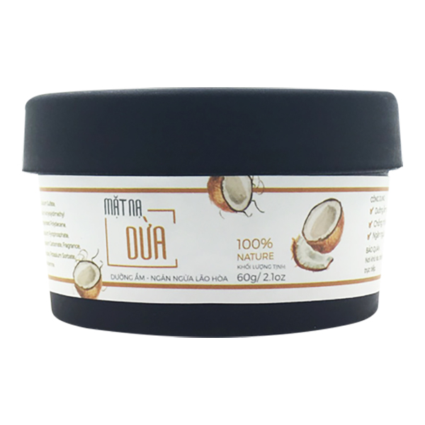Mặt Nạ Dừa Dưỡng Ẩm, Ngăn Ngừa Lão Hoá Milaganics 60G