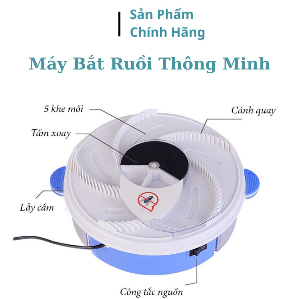 Máy Bắt Ruồi Tự Động Chạy Điện Không Dùng Hóa Chất - Thông Minh An Toàn Và Hiệu Quả