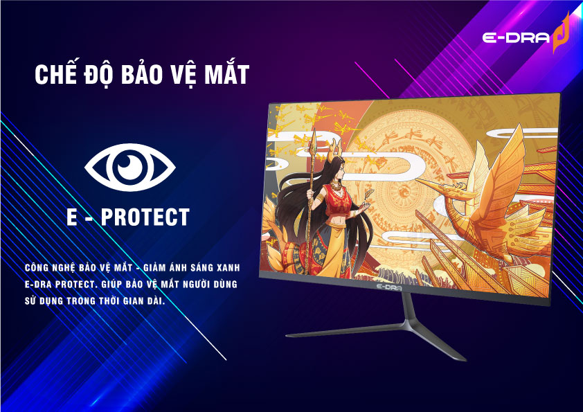 Màn hình Gaming E-DRA EGM24F1 24 inch FullHD 144hz - Hàng Chính Hãng